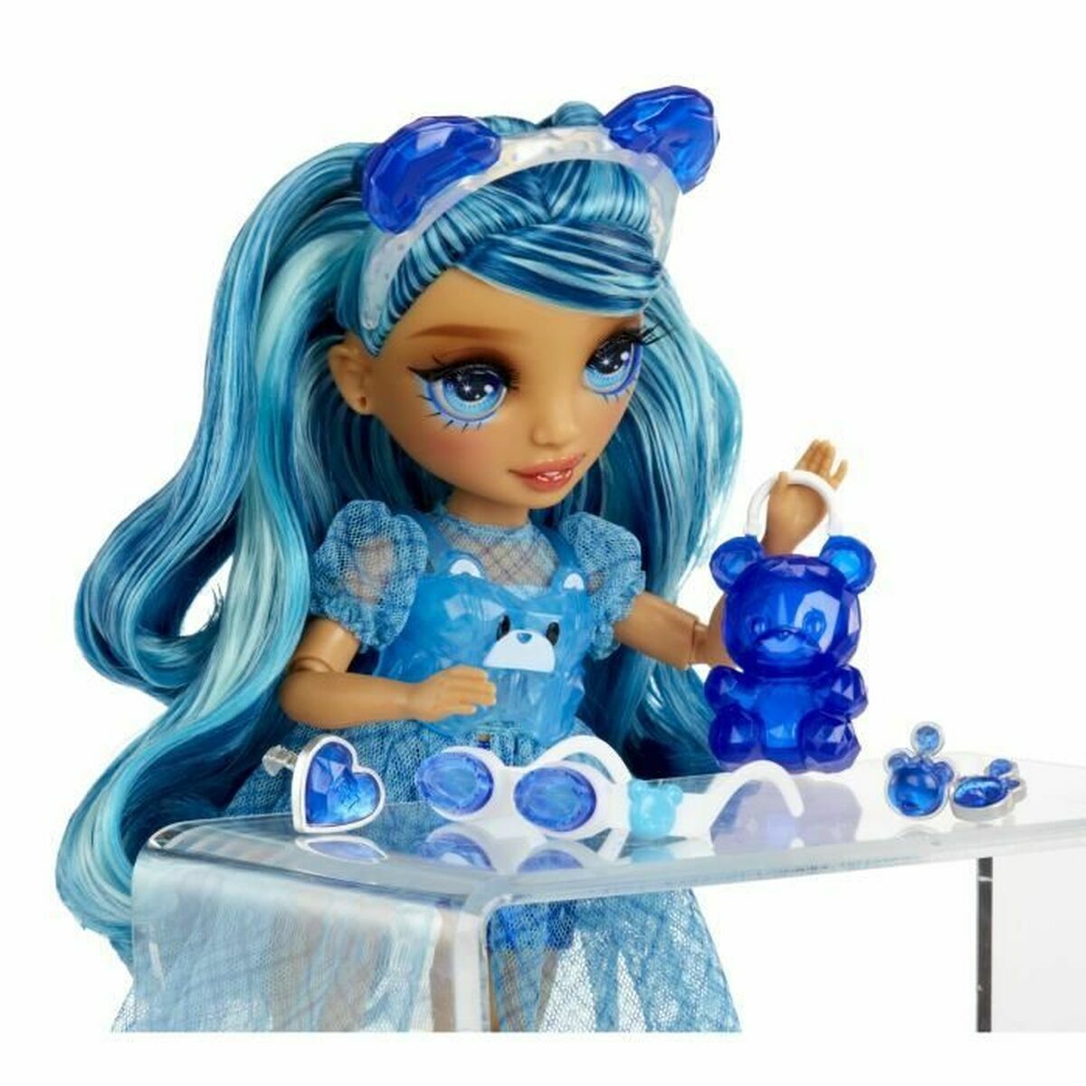 Rainbow High Creative Crystals Skyler, sininen, nukke ja diy asusteet-8
