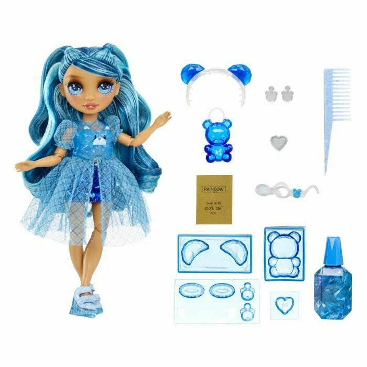 Rainbow High Creative Crystals Skyler, sininen, nukke ja diy asusteet-5