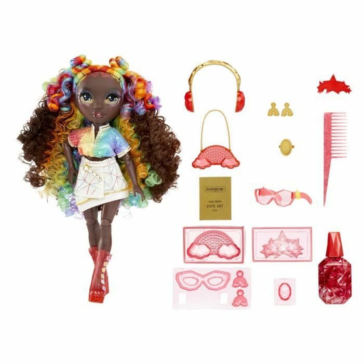 Rainbow High Creative Crystals Iris Bow, nukke ja diy asusteet-2