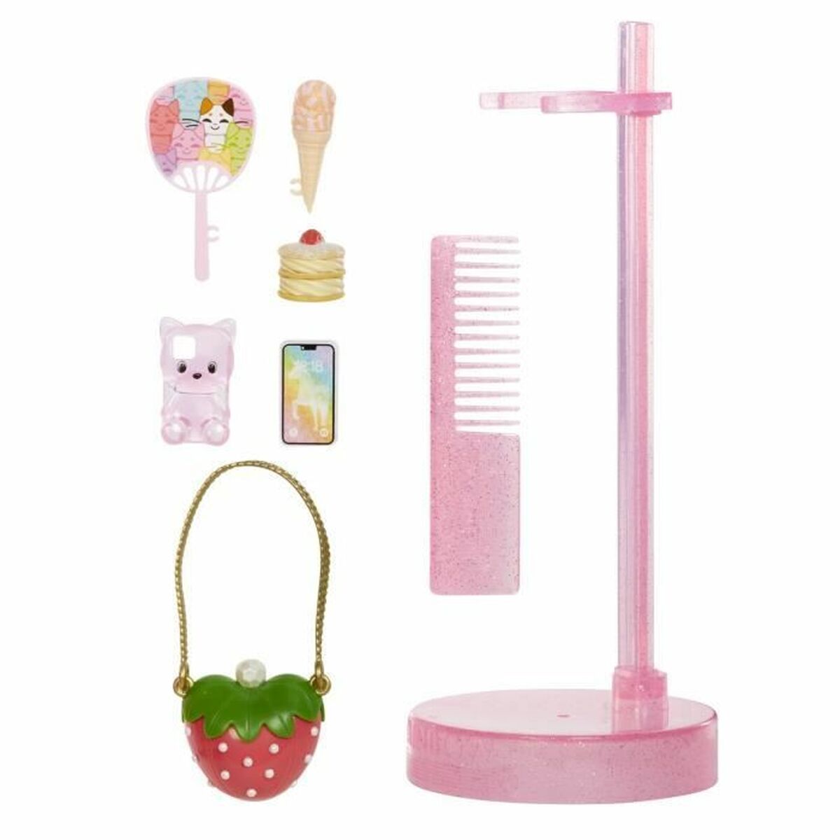 Rainbow High Sparkle & Shine pinkki, nukke ja asusteet-2