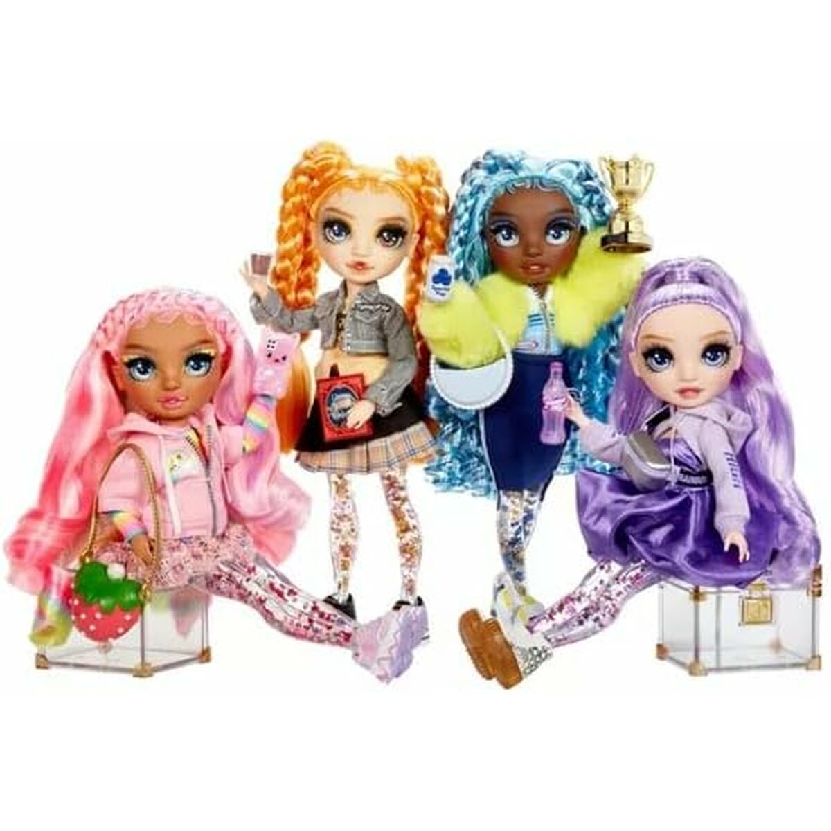 Rainbow High Sparkle & Shine oranssi, nukke ja asusteet-1