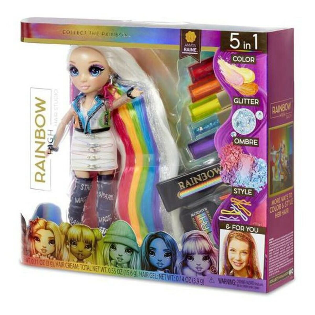 Rainbow High, Rainbow Hair Studio 5-in-1 (30 cm), leikkisetti-1