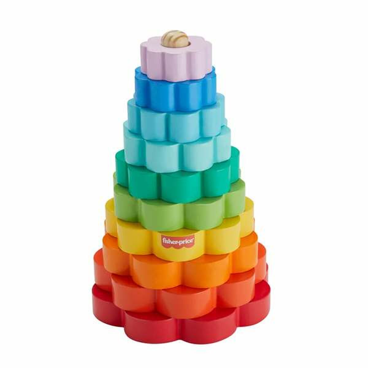 Fisher-Price puinen pinottava torni-5