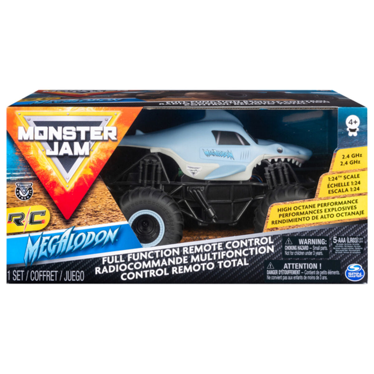 Kauko-ohjattava auto, Monster Jam Megalodon 1:24-3