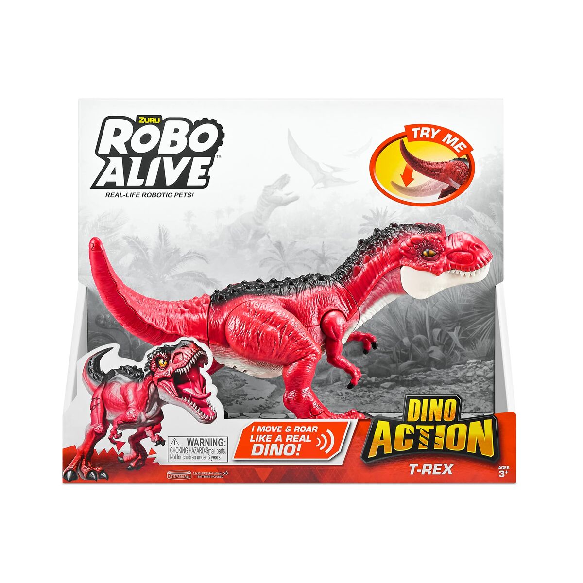 Robo alive: Dino Action T-Rex, punainen 23cm-2