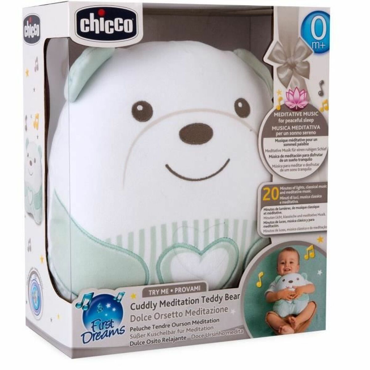 Fluffy toy Chicco Green-1