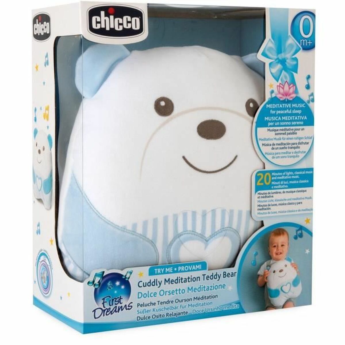 Fluffy toy Chicco Blue-3