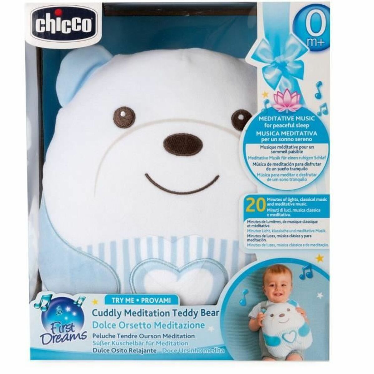 Fluffy toy Chicco Blue-2