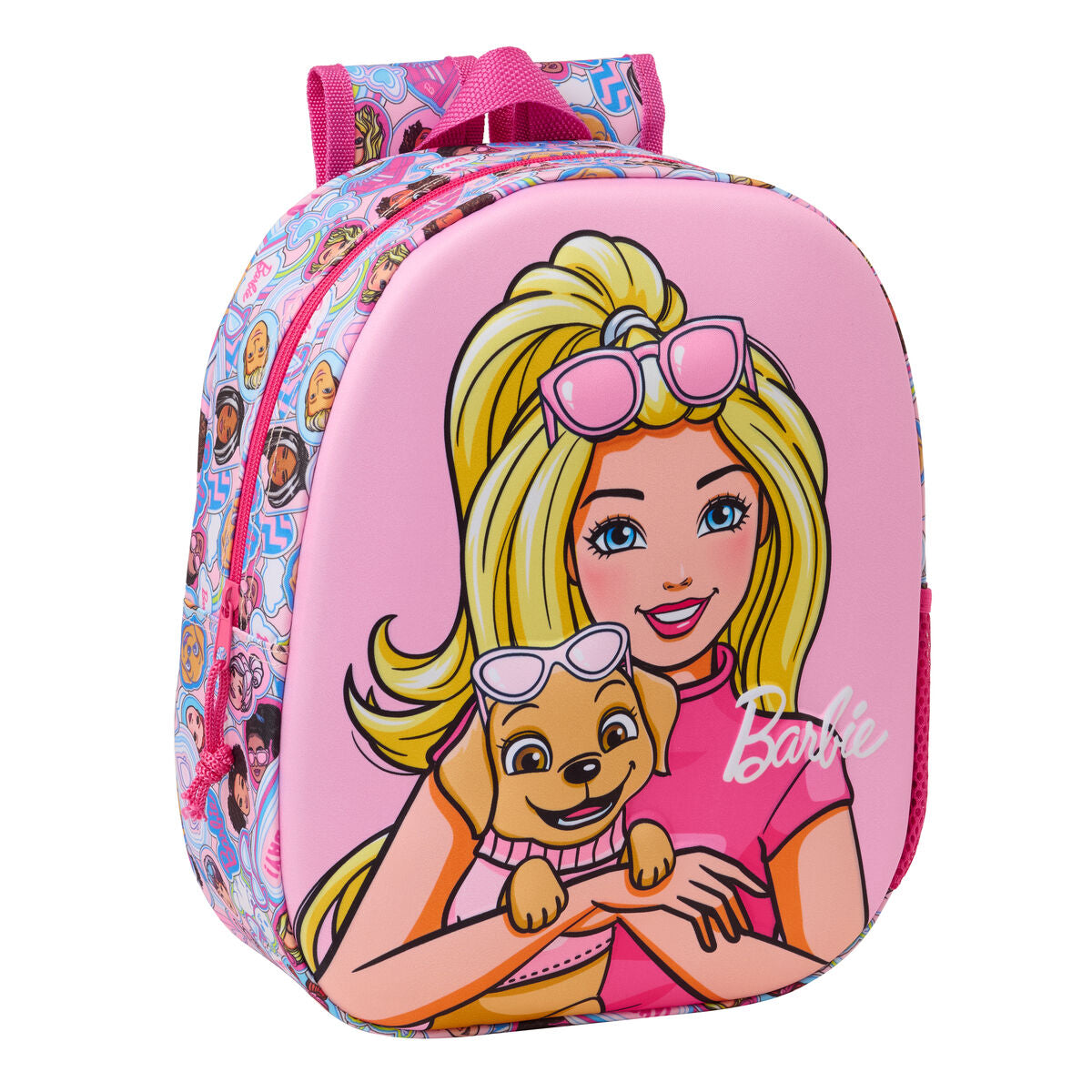 Lasten reppu Barbie Pinkki 27 x 33 x 10 cm 3D-kuva-0
