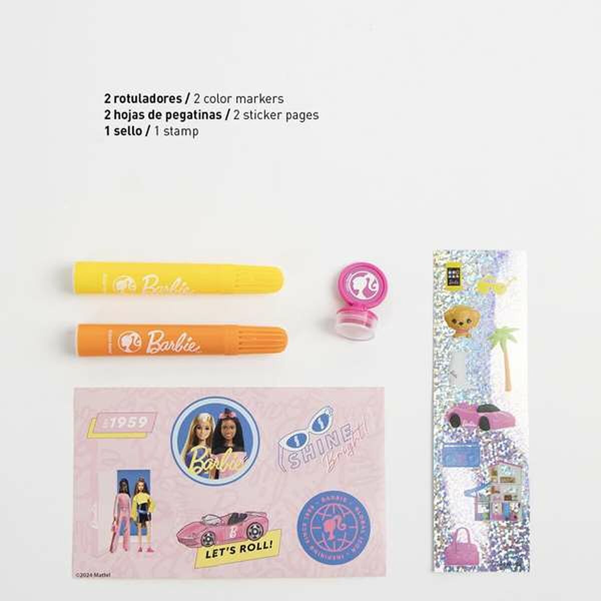 Stationery Set Barbie Pink-4