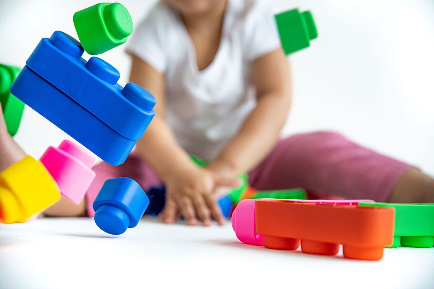 Soft Blocks Set With Wheels -33 pcs