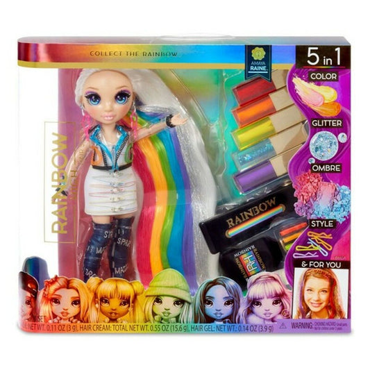 Rainbow High, Rainbow Hair Studio 5-in-1 (30 cm), leikkisetti-0