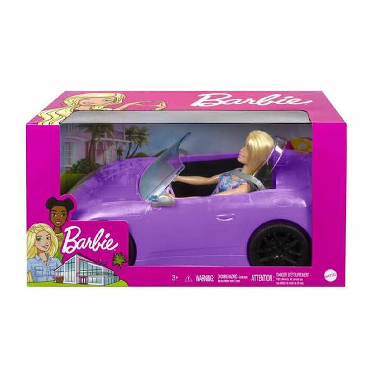 Barbie ja violetti avoauto-3