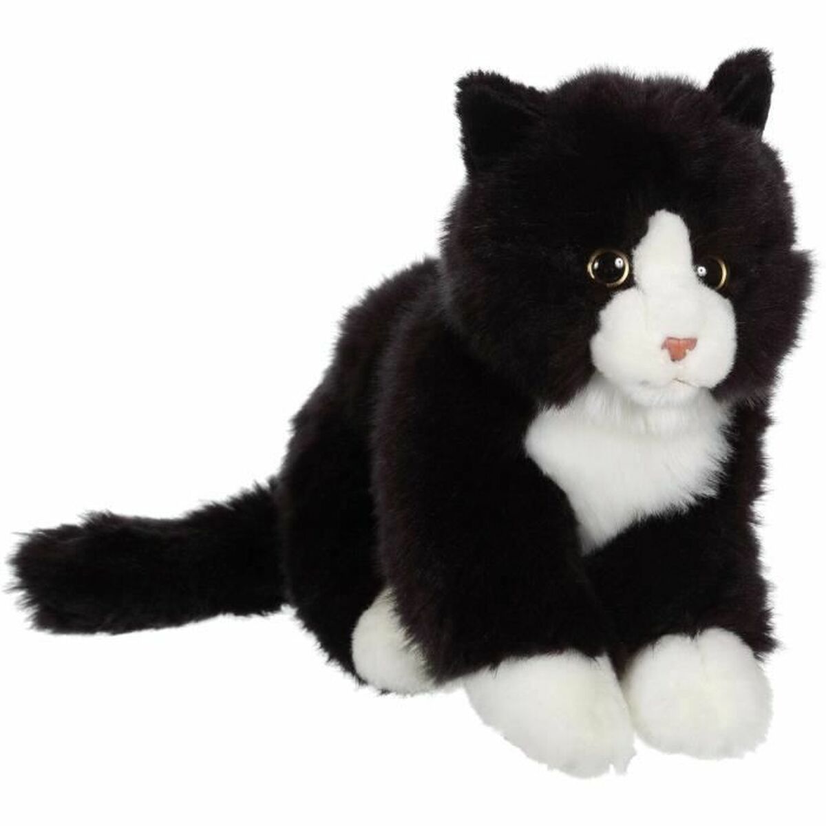 Pehmolelu Gipsy Toys, kissa musta/valkoinen-0