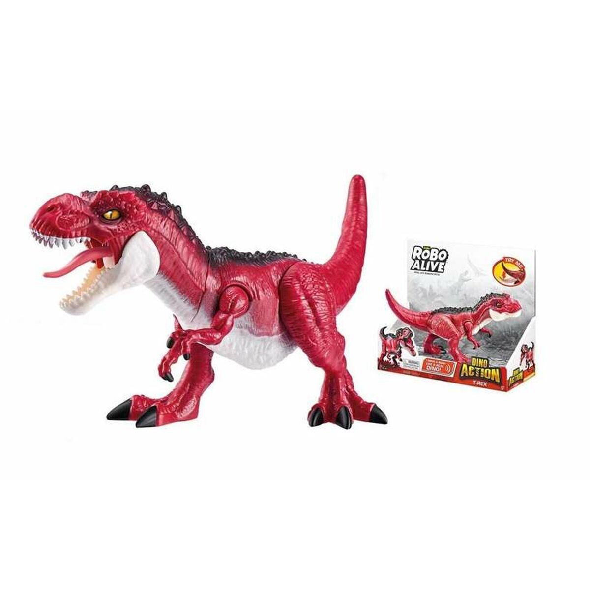 Robo alive: Dino Action T-Rex, punainen 23cm-0