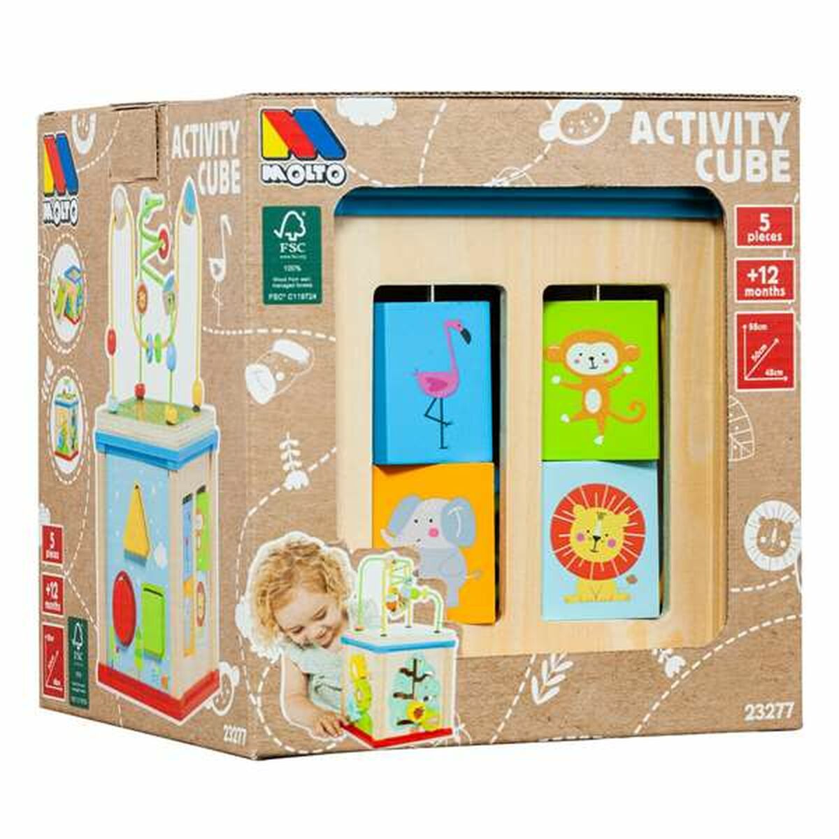 Aktivointikuutio Moltó, 5 osaa-5