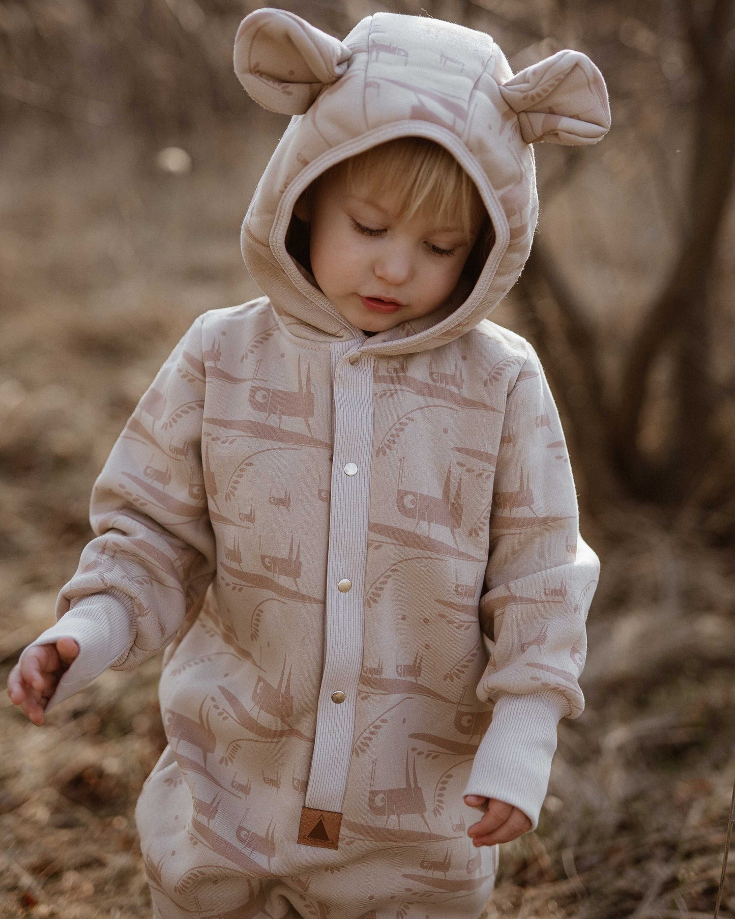 Baby Jumpsuit with Hood - Grasshopper