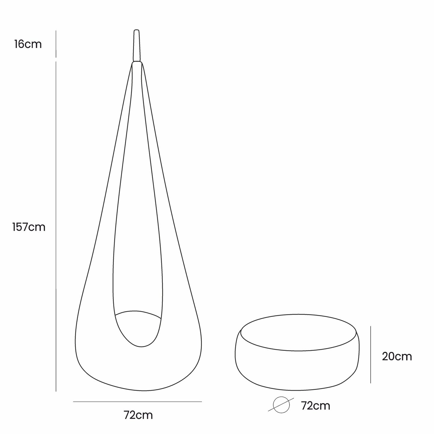 Cocoon Swing for Kids - Frosty Mist