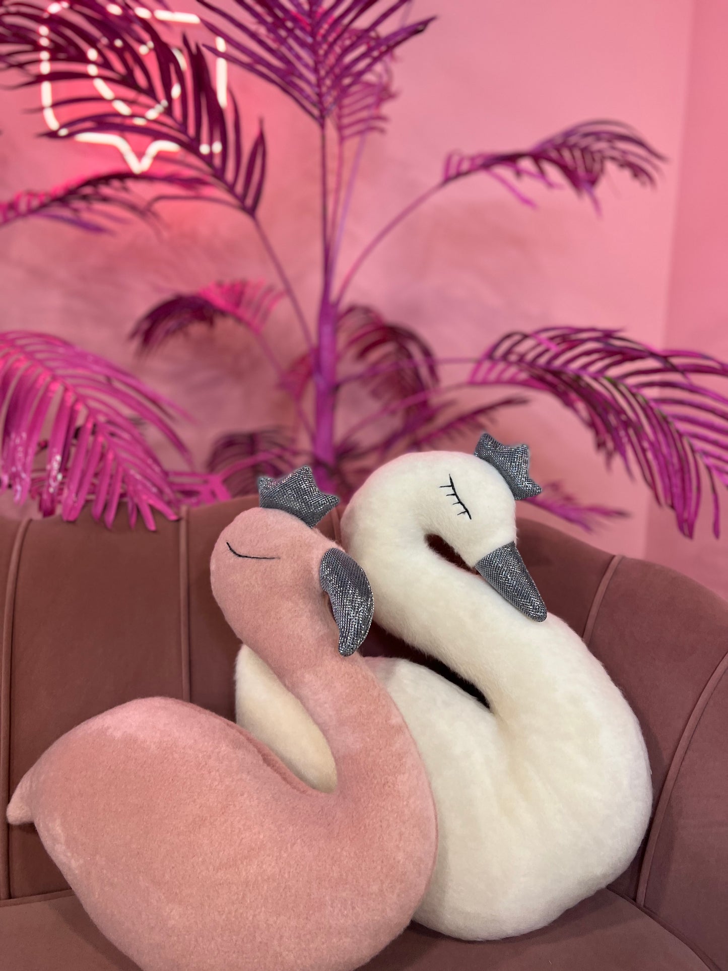 Pehmolelu-tyyny "Flamingo", vaaleanpunainen